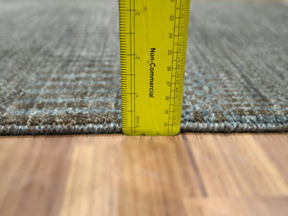 Brown 2'0" x 3'0" Modern and Contemporary Hand knotted Wool Rug - Sku: O076447