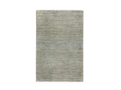 Brown 2'0" x 3'0" Modern and Contemporary Hand knotted Wool Rug - Sku: O076448