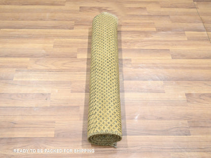 Brown 2'0" x 3'0" Modern and Contemporary Hand knotted Wool/Silk Rug - Sku: O076456
