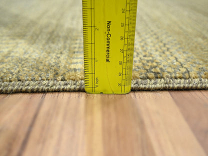 Brown 2'0" x 3'0" Modern and Contemporary Hand knotted Wool/Silk Rug - Sku: O076461