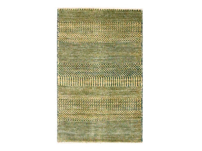 Brown 2'0" x 3'0" Modern and Contemporary Hand knotted Wool/Silk Rug - Sku: O076462