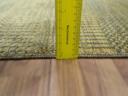 Brown 2'0" x 3'0" Modern and Contemporary Hand knotted Wool/Silk Rug - Sku: O076466