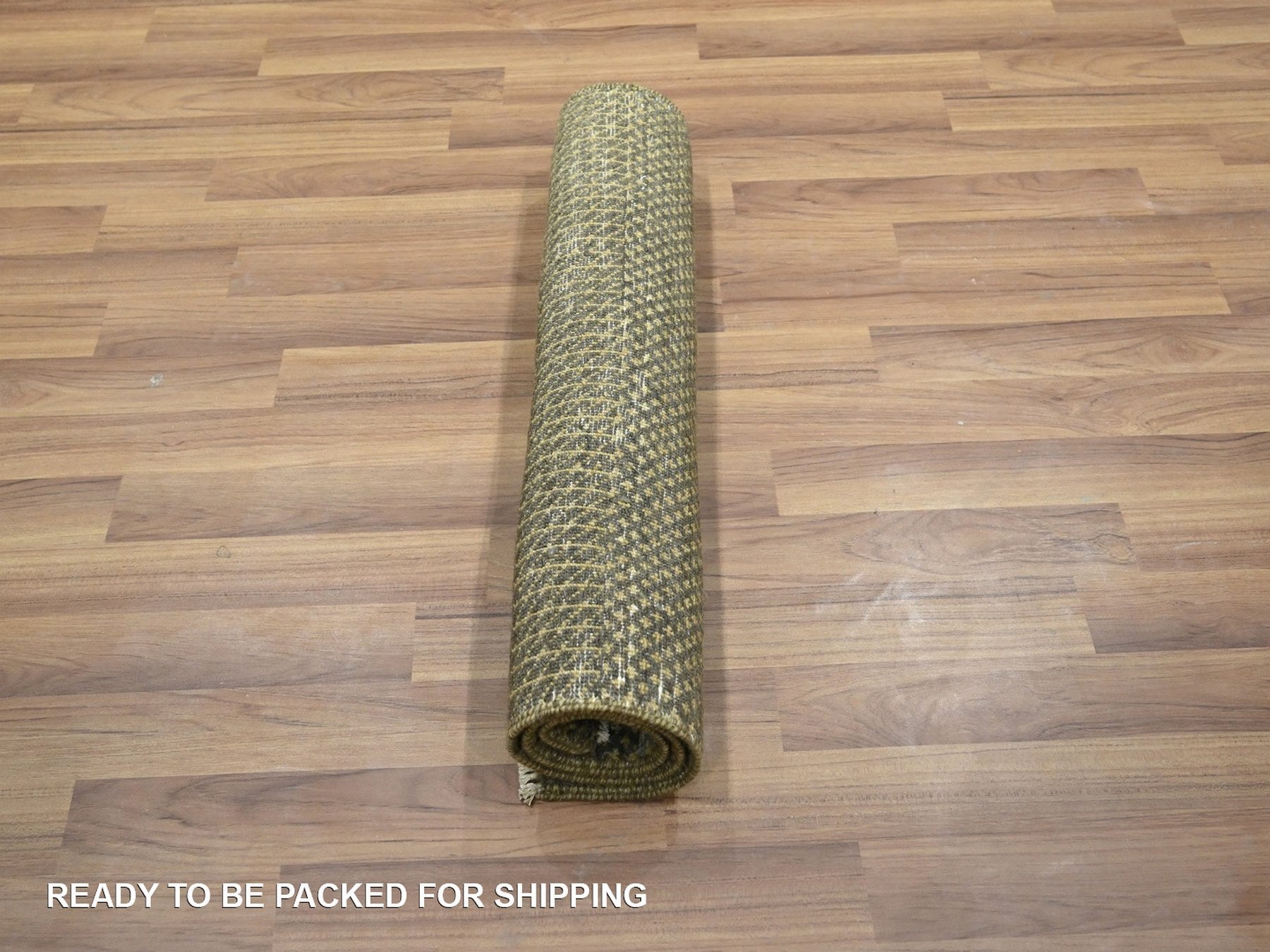 Modern / Contemporary hand-knotted wool rug in Brown, 2' x 3' — SKU O076484 (view 5)