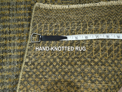 Brown 2'0" x 3'0" Modern and Contemporary Hand knotted Wool Rug - Sku: O076486