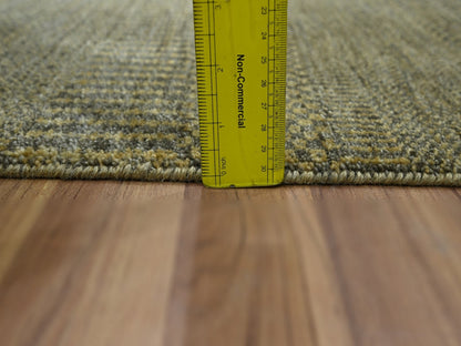 Brown 2'0" x 3'0" Modern and Contemporary Hand knotted Wool/Silk Rug - Sku: O076513