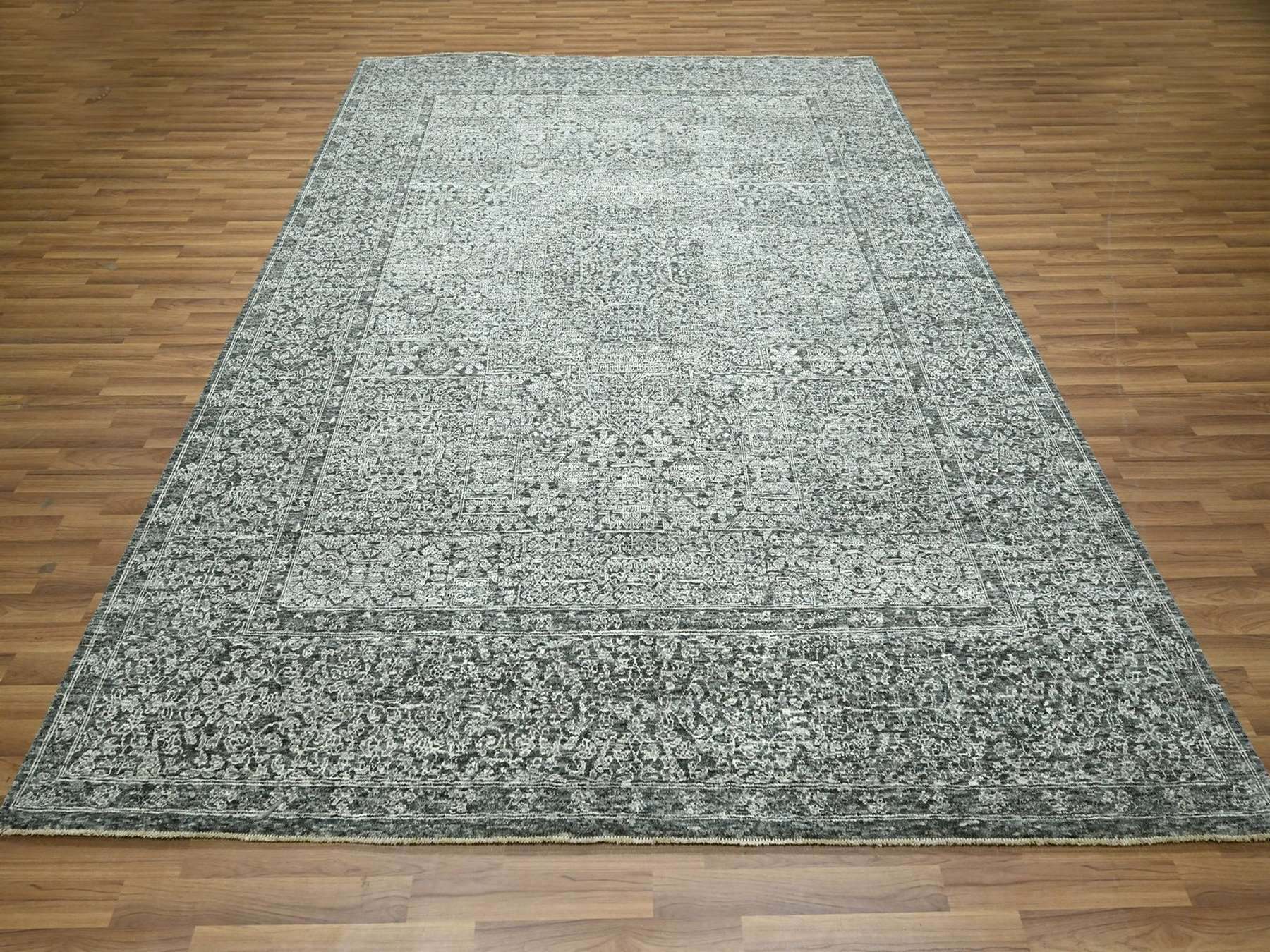 Mamluk Mamluk hand-knotted wool rug in Gray, 8'1" x 10'1" — SKU O076540 (view 2)
