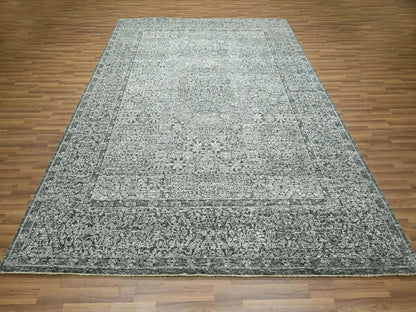 Mamluk Mamluk hand-knotted wool rug in Gray, 8'1" x 10'1" — SKU O076540 (view 2)