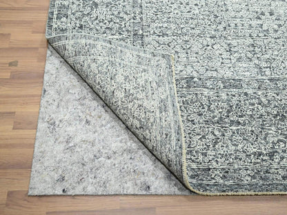 Mamluk Mamluk hand-knotted wool rug in Gray, 8'1" x 10'1" — SKU O076540 (view 4)