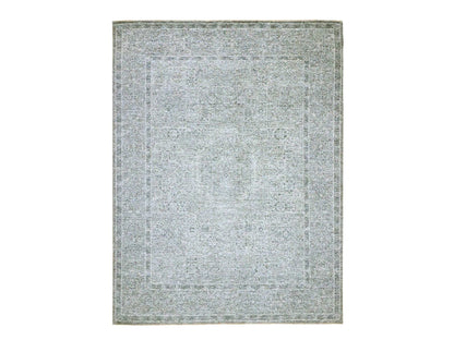 Mamluk Mamluk hand-knotted wool rug in Gray, 9'2" x 12'1" — SKU O076541
