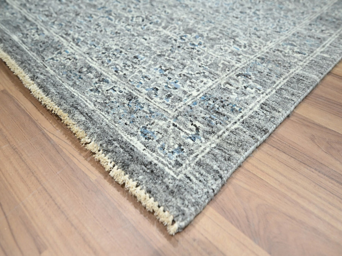 Mamluk Mamluk hand-knotted wool rug in Gray, 9'2" x 12'1" — SKU O076541 (view 6)