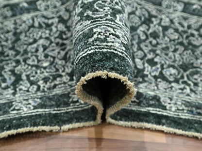 Green 8'0" x 10'0" Mamluk Hand knotted Wool Rug - Sku: O076543