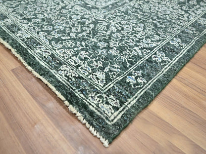 Green 8'0" x 10'0" Mamluk Hand knotted Wool Rug - Sku: O076543