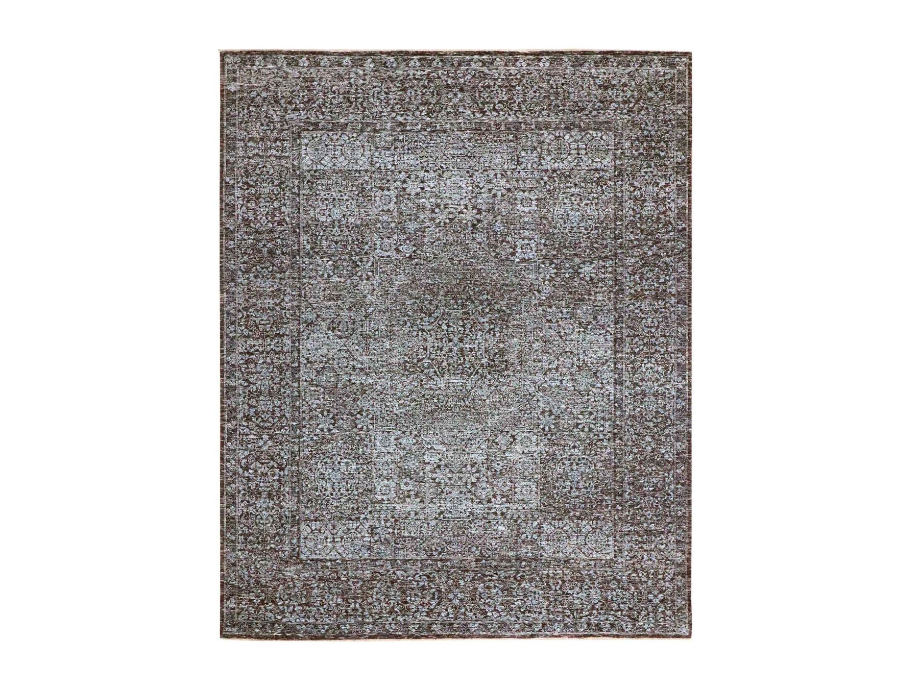 Red 8'0" x 10'0" Mamluk Hand knotted Wool Rug - Sku: O076544