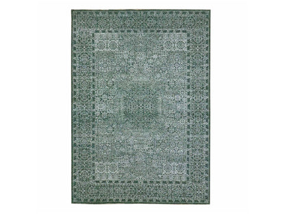 Green 8'3" x 11'6" Mamluk Hand knotted Wool Rug - Sku: O076545