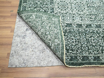 Green 8'3" x 11'6" Mamluk Hand knotted Wool Rug - Sku: O076545