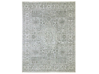 Mamluk Mamluk hand-knotted wool rug in Ivory, 9'1" x 12' — SKU O076547
