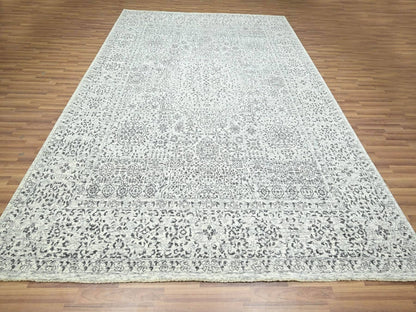 Mamluk Mamluk hand-knotted wool rug in Ivory, 9'1" x 12' — SKU O076547 (view 2)