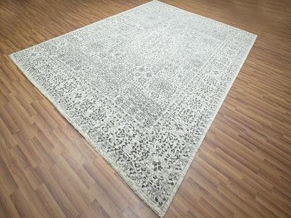 Mamluk Mamluk hand-knotted wool rug in Ivory, 9'1" x 12' — SKU O076547 (view 3)