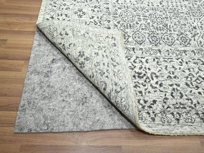 Mamluk Mamluk hand-knotted wool rug in Ivory, 9'1" x 12' — SKU O076547 (view 4)