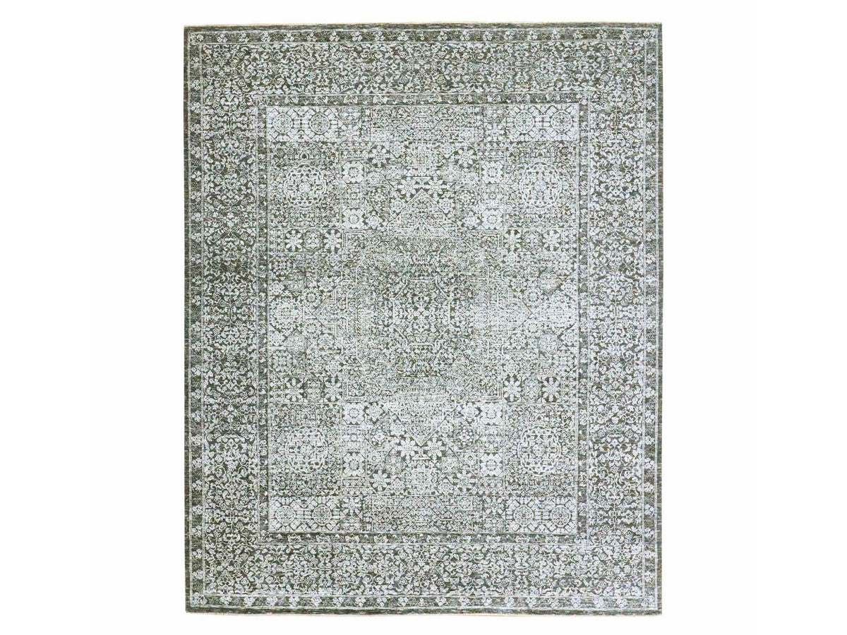 Mamluk Mamluk hand-knotted wool rug in Gray, 8'2" x 10'2" — SKU O076549