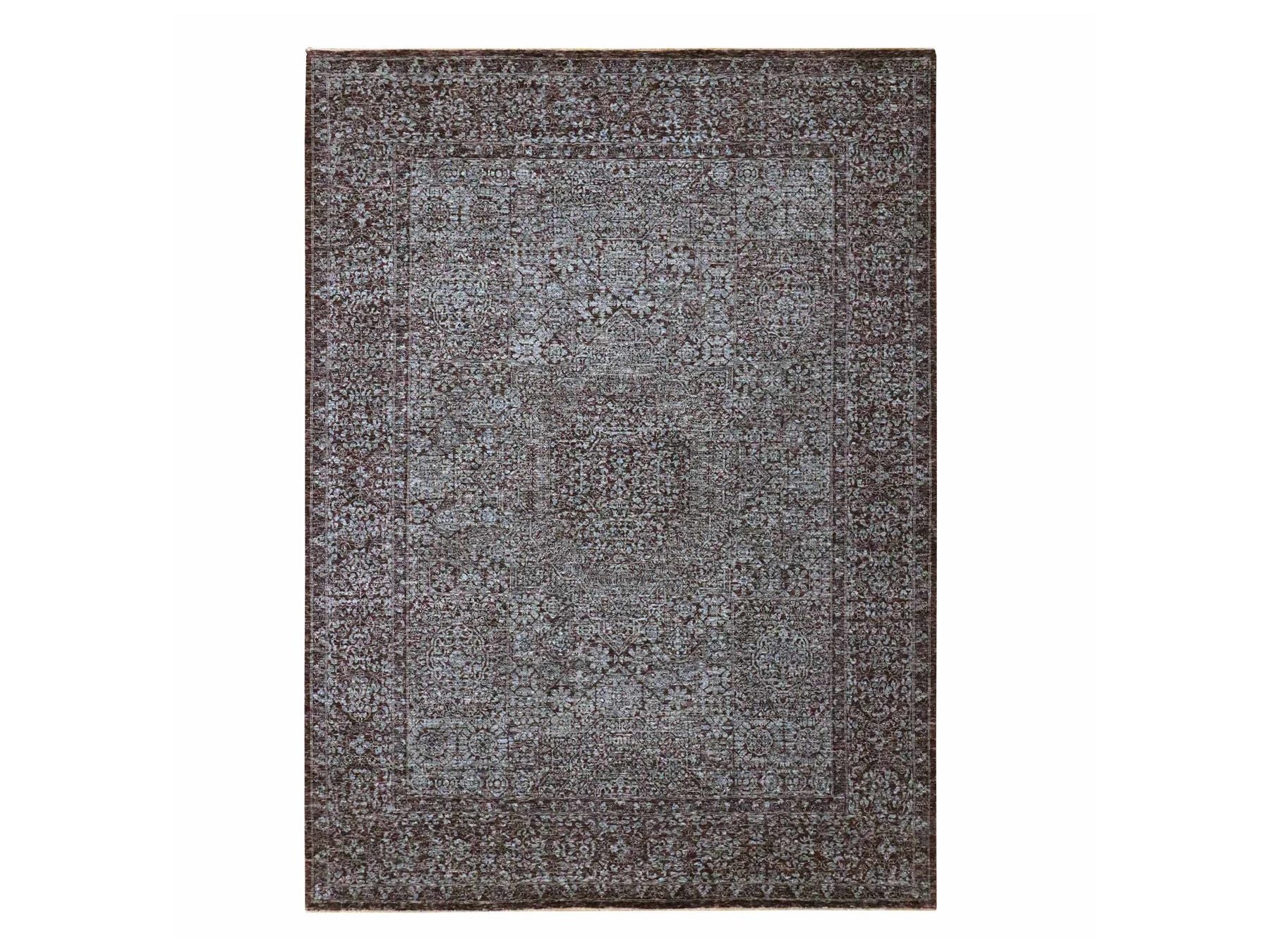 Mamluk Mamluk hand-knotted wool rug in Red, 9' x 12'2" — SKU O076550