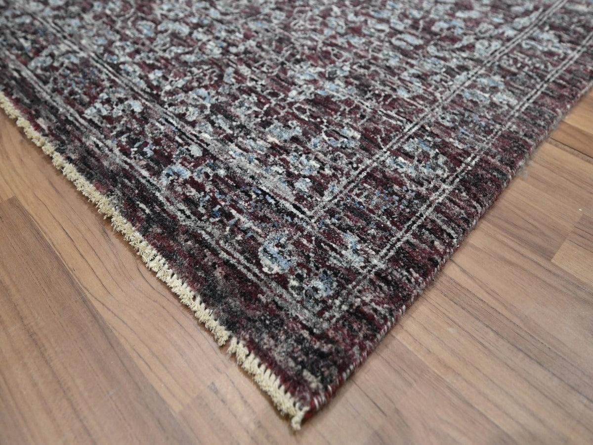 Mamluk Mamluk hand-knotted wool rug in Red, 9' x 12'2" — SKU O076550 (view 6)