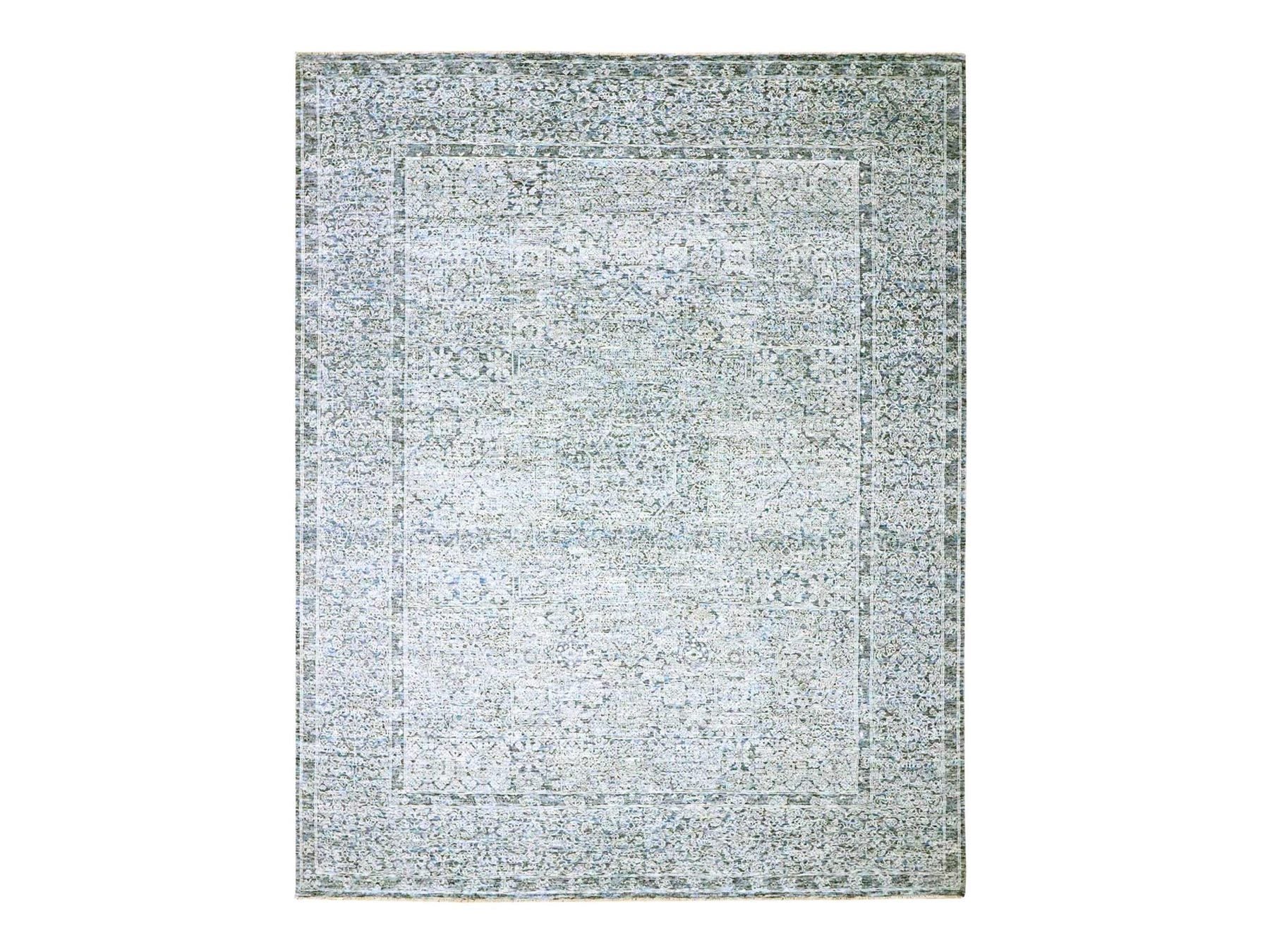 Mamluk Mamluk hand-knotted wool rug in Gray, 8' x 10'2" — SKU O076552