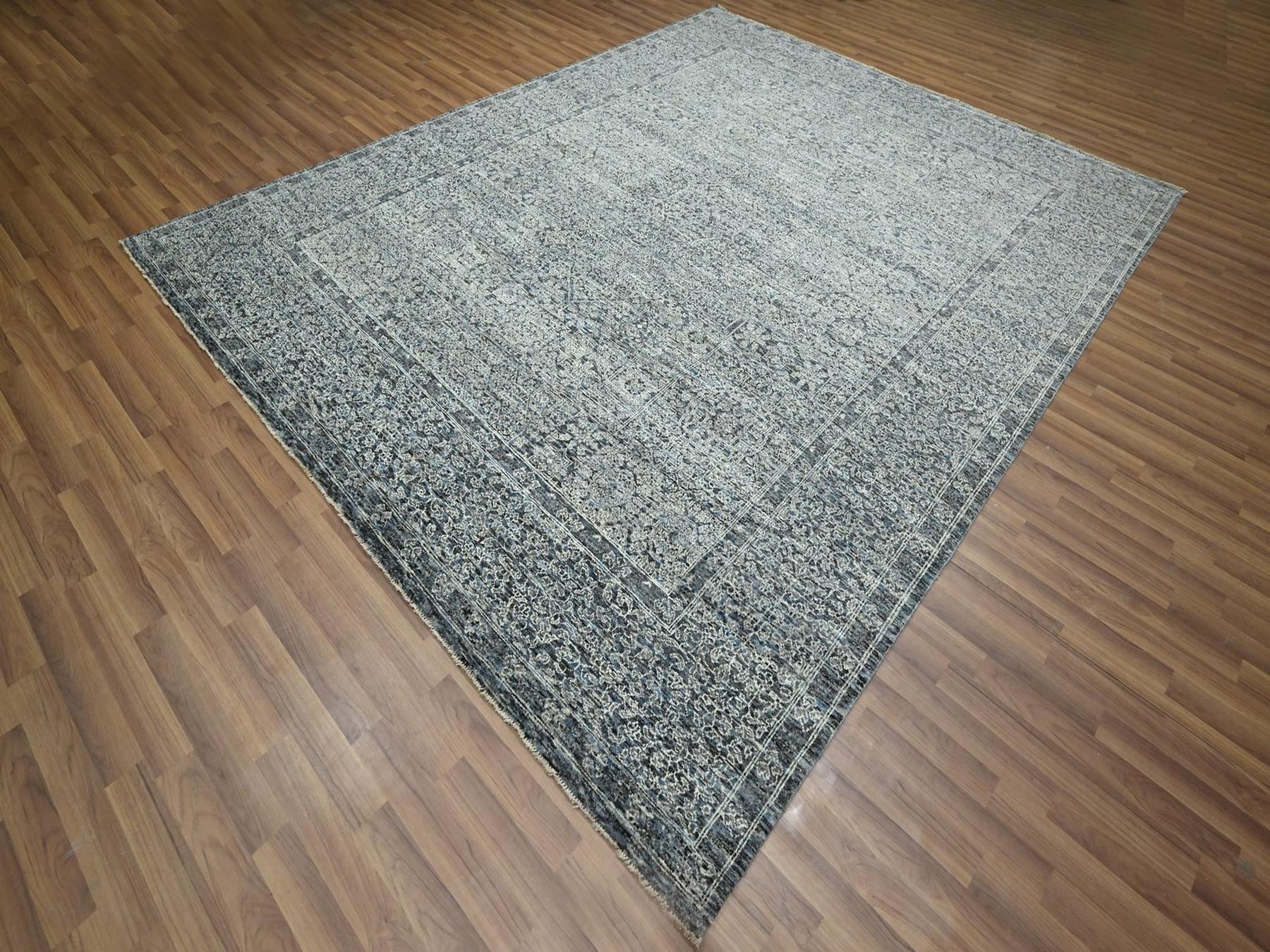 Mamluk Mamluk hand-knotted wool rug in Gray, 8' x 10'2" — SKU O076552 (view 3)