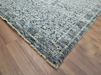 Mamluk Mamluk hand-knotted wool rug in Gray, 8' x 10'2" — SKU O076552 (view 6)
