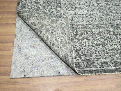 Mamluk Mamluk hand-knotted wool rug in Gray, 9' x 11'11" — SKU O076553 (view 4)
