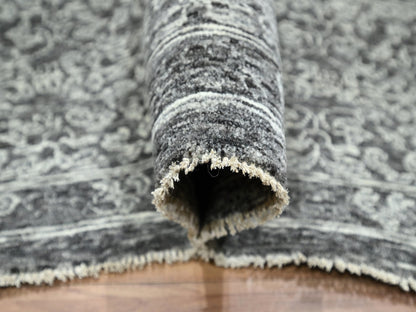 Grey 9'0" x 11'11" Mamluk Hand knotted Wool Rug - Sku: O076553