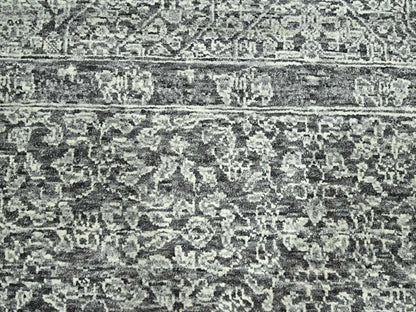 Mamluk Mamluk hand-knotted wool rug in Gray, 9' x 11'11" — SKU O076553 (view 8)