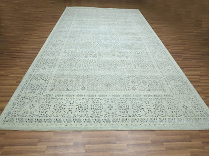 Mamluk Mamluk hand-knotted wool rug in Gray, 10' x 14'2" — SKU O076554 (view 2)