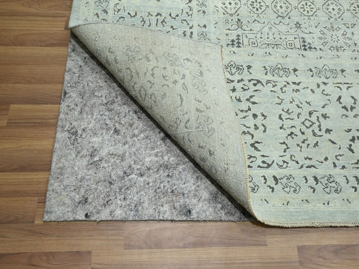 Mamluk Mamluk hand-knotted wool rug in Gray, 10' x 14'2" — SKU O076554 (view 4)