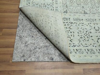 Mamluk Mamluk hand-knotted wool rug in Gray, 10' x 14'2" — SKU O076554 (view 4)