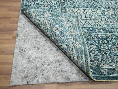 Blue 8'0" x 10'1" Mamluk Hand knotted Wool Rug - Sku: O076559