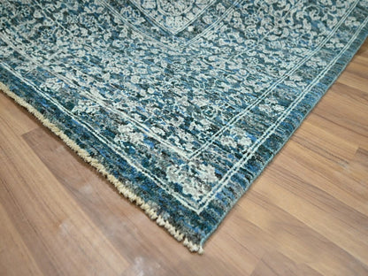 Mamluk Mamluk hand-knotted wool rug in Blue, 8' x 10'1" — SKU O076559 (view 6)