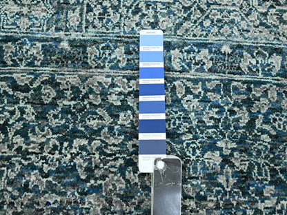 Blue 8'0" x 10'1" Mamluk Hand knotted Wool Rug - Sku: O076559