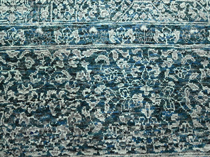 Blue 8'0" x 10'1" Mamluk Hand knotted Wool Rug - Sku: O076559