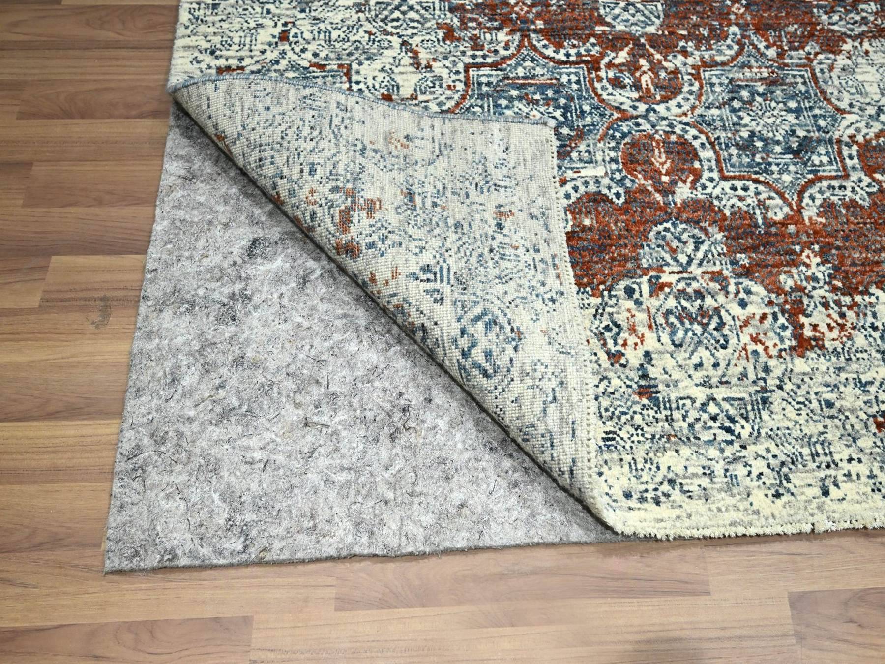 Clearance hand-knotted wool rug in Red, 7'11" x 10' — SKU O076564 (view 4)