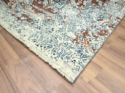 Clearance hand-knotted wool rug in Red, 7'11" x 10' — SKU O076564 (view 6)