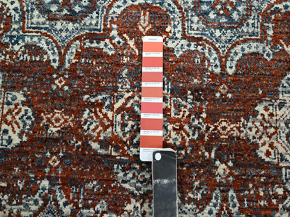 Clearance hand-knotted wool rug in Red, 7'11" x 10' — SKU O076564 (view 7)