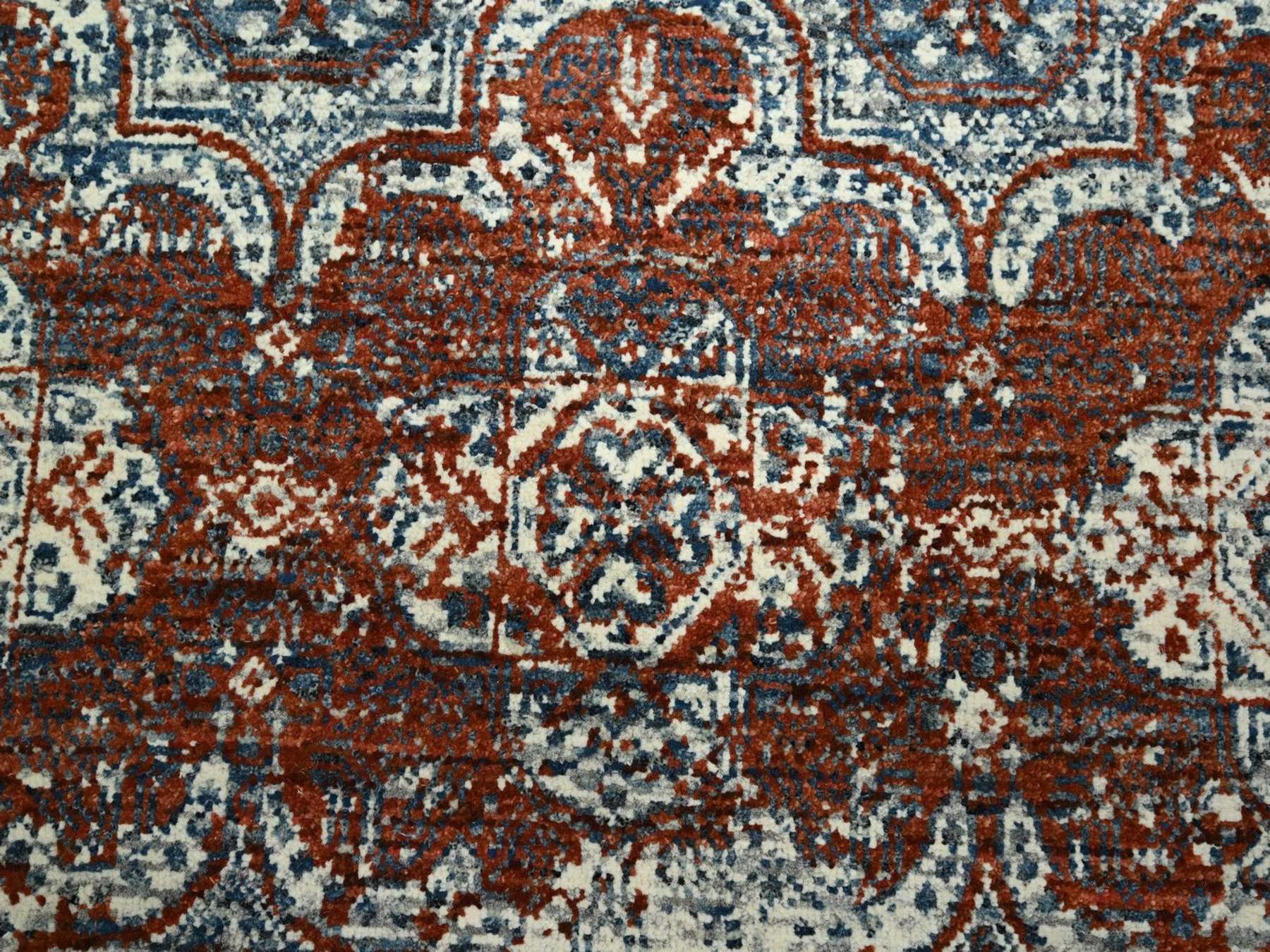 Clearance hand-knotted wool rug in Red, 7'11" x 10' — SKU O076564 (view 8)