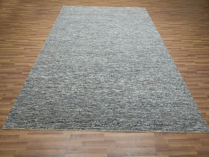 Modern / Contemporary hand-knotted wool rug in Gray, 8' x 10' — SKU O076571 (view 2)