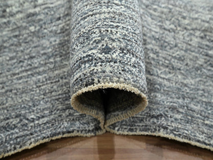 Modern / Contemporary hand-knotted wool rug in Gray, 8' x 10' — SKU O076571 (view 5)