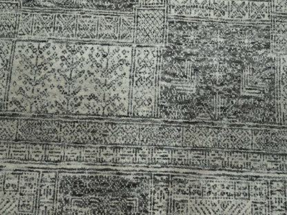 Beige 10'2" x 14'0" Transitional Hand knotted Wool Rug - Sku: O076576
