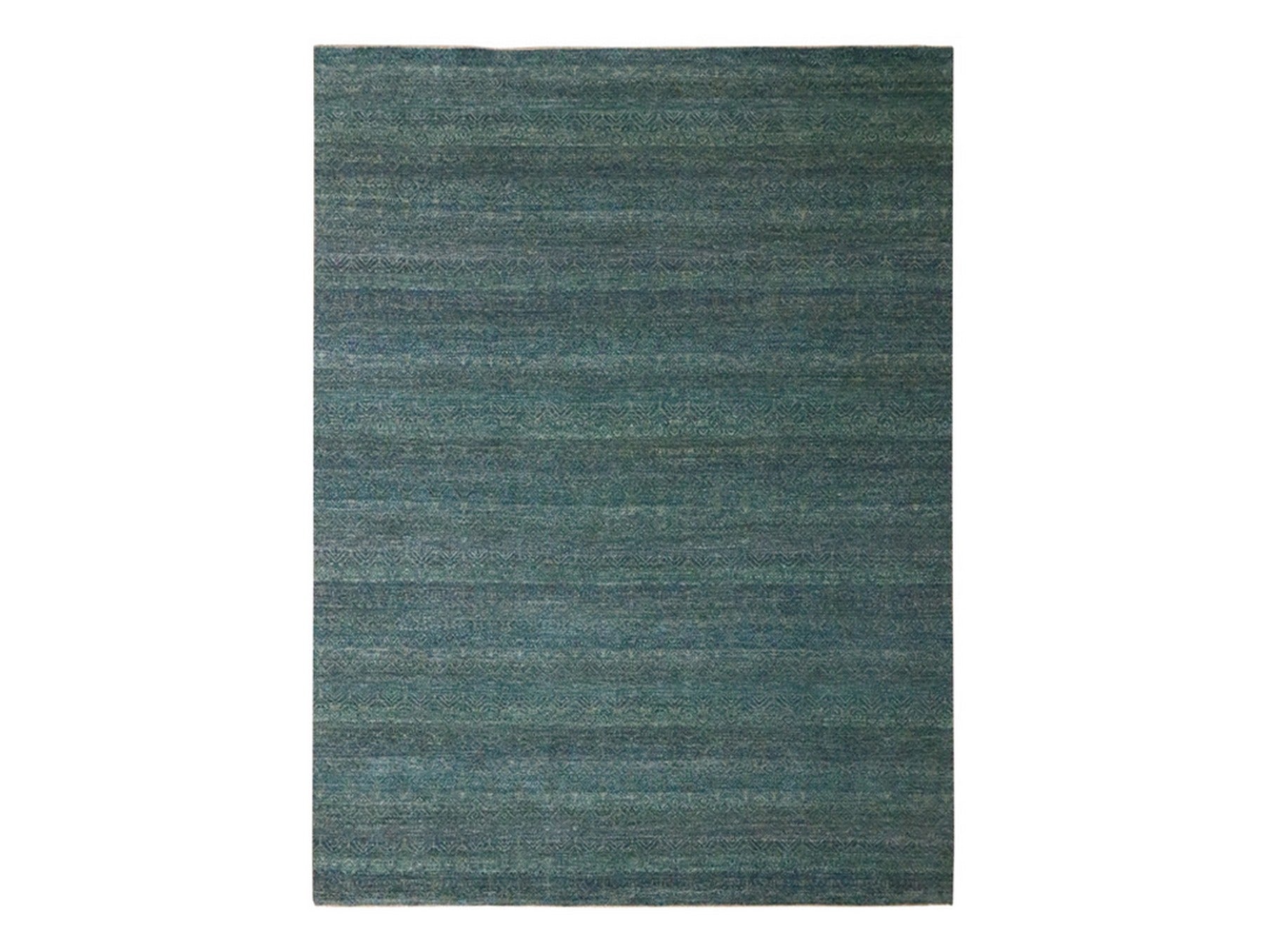 Blue 9'0" x 12'0" Modern and Contemporary Hand knotted Wool Rug - Sku: O076577