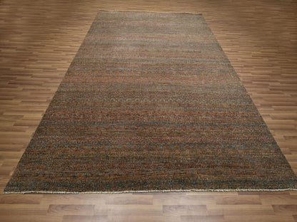 Modern / Contemporary hand-knotted wool rug in Red, 8'11" x 12' — SKU O076578 (view 2)