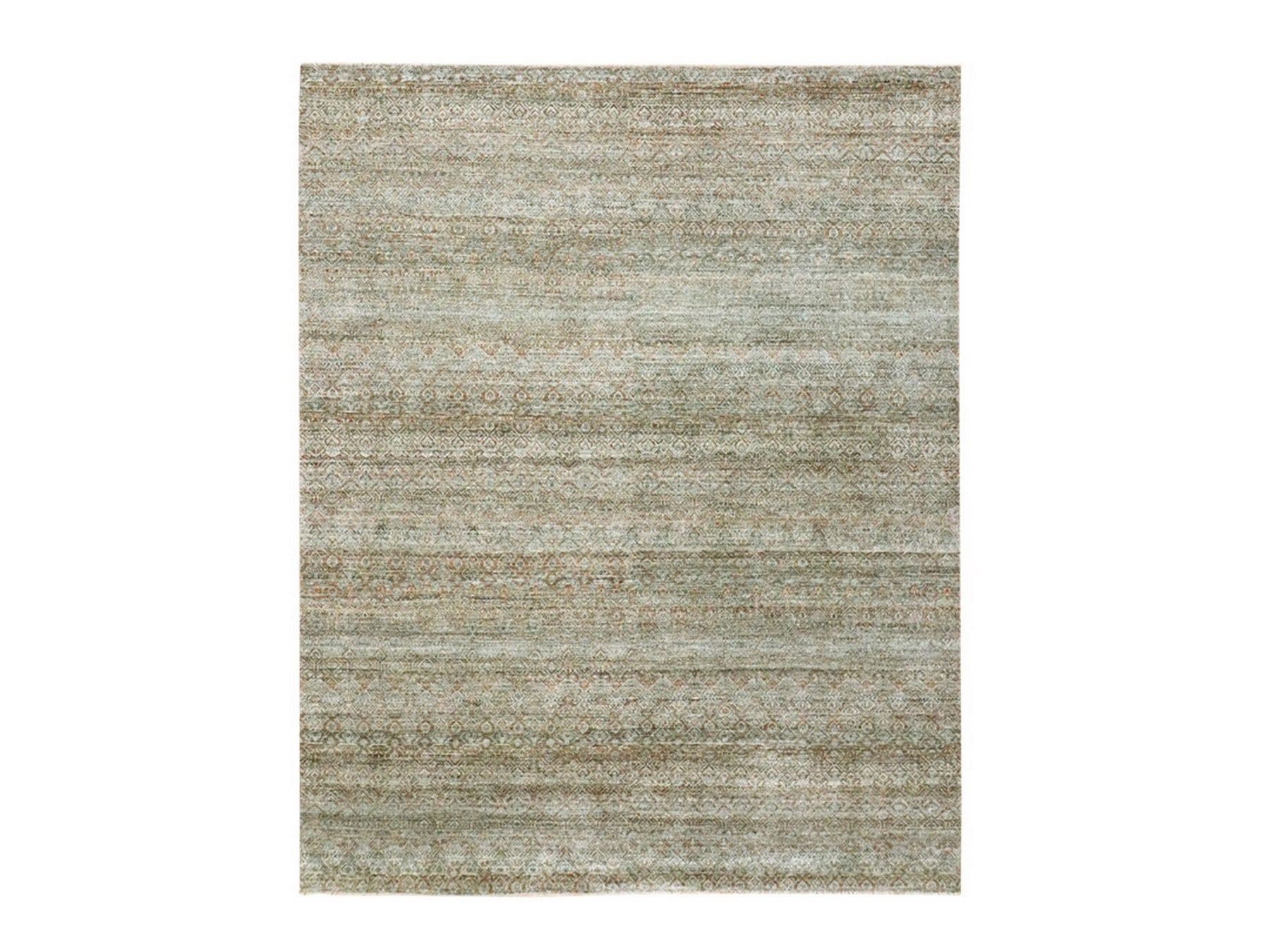 Brown 8'0" x 10'0" Modern and Contemporary Hand knotted Wool Rug - Sku: O076580