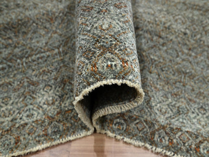 Brown 8'0" x 10'0" Modern and Contemporary Hand knotted Wool Rug - Sku: O076580